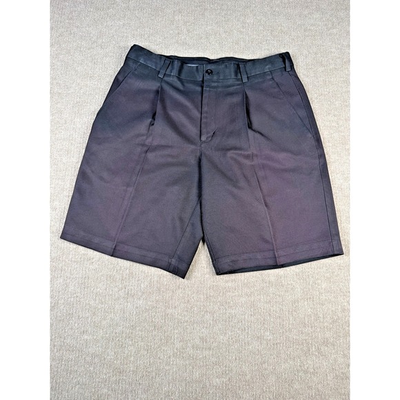 Nike Men's Pleated Front‎ Shorts 33X10 Golf Dri-Fit Black - Picture 1 of 7